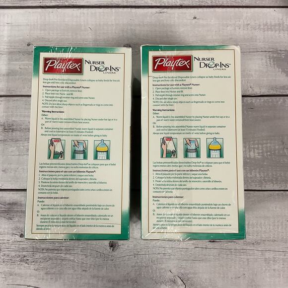 Playtex‎ Nurser Drop In Liners 8-1Ooz Lot Of 2 80 Liners Per Box BPA Free NEW - Picture 2 of 6